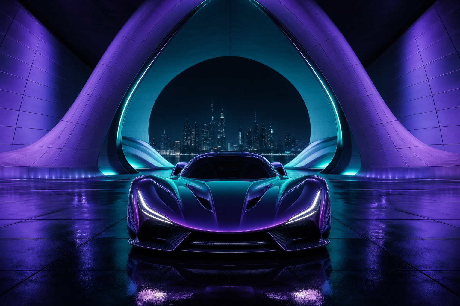 Futuristic Electric Hypercar Studio Shot Cars Wallpaper  5 4K