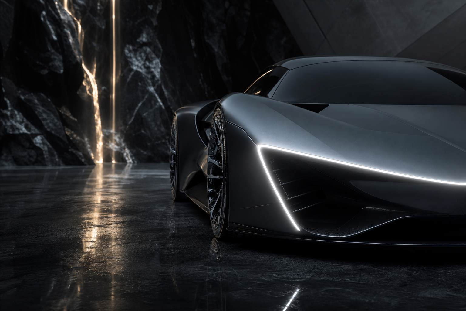 Futuristic Electric Hypercar Studio Shot Cars Wallpaper  5 4K