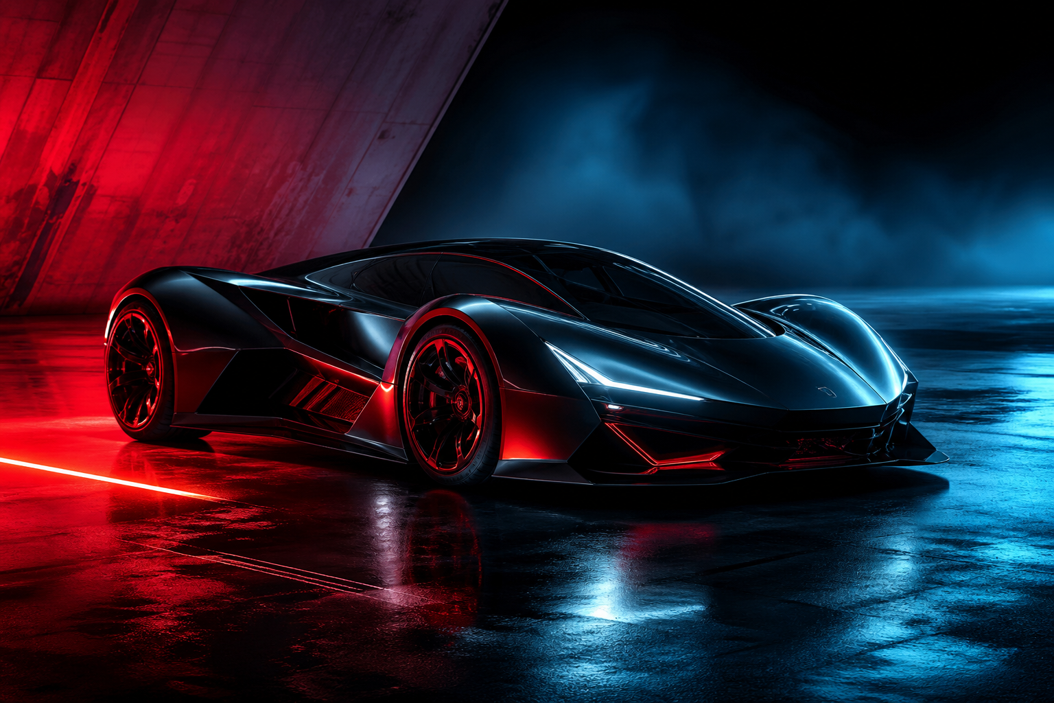 Futuristic Electric Hypercar Studio Shot Cars Wallpaper  5 4K