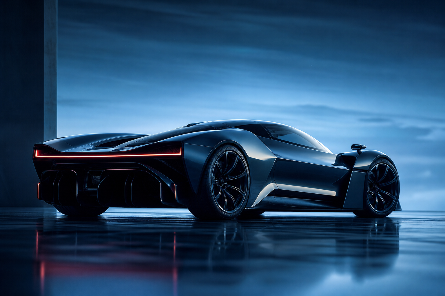 Futuristic Electric Hypercar Studio Shot Cars Wallpaper  5 4K