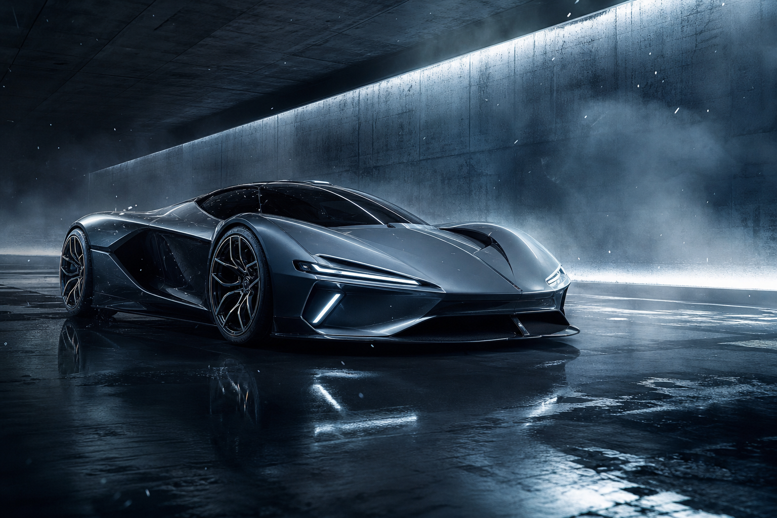 Futuristic Electric Hypercar Studio Shot Cars Wallpaper  5 4K