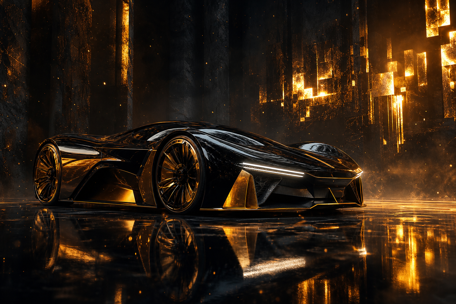 Futuristic Electric Hypercar Studio Shot Cars Wallpaper  5 4K