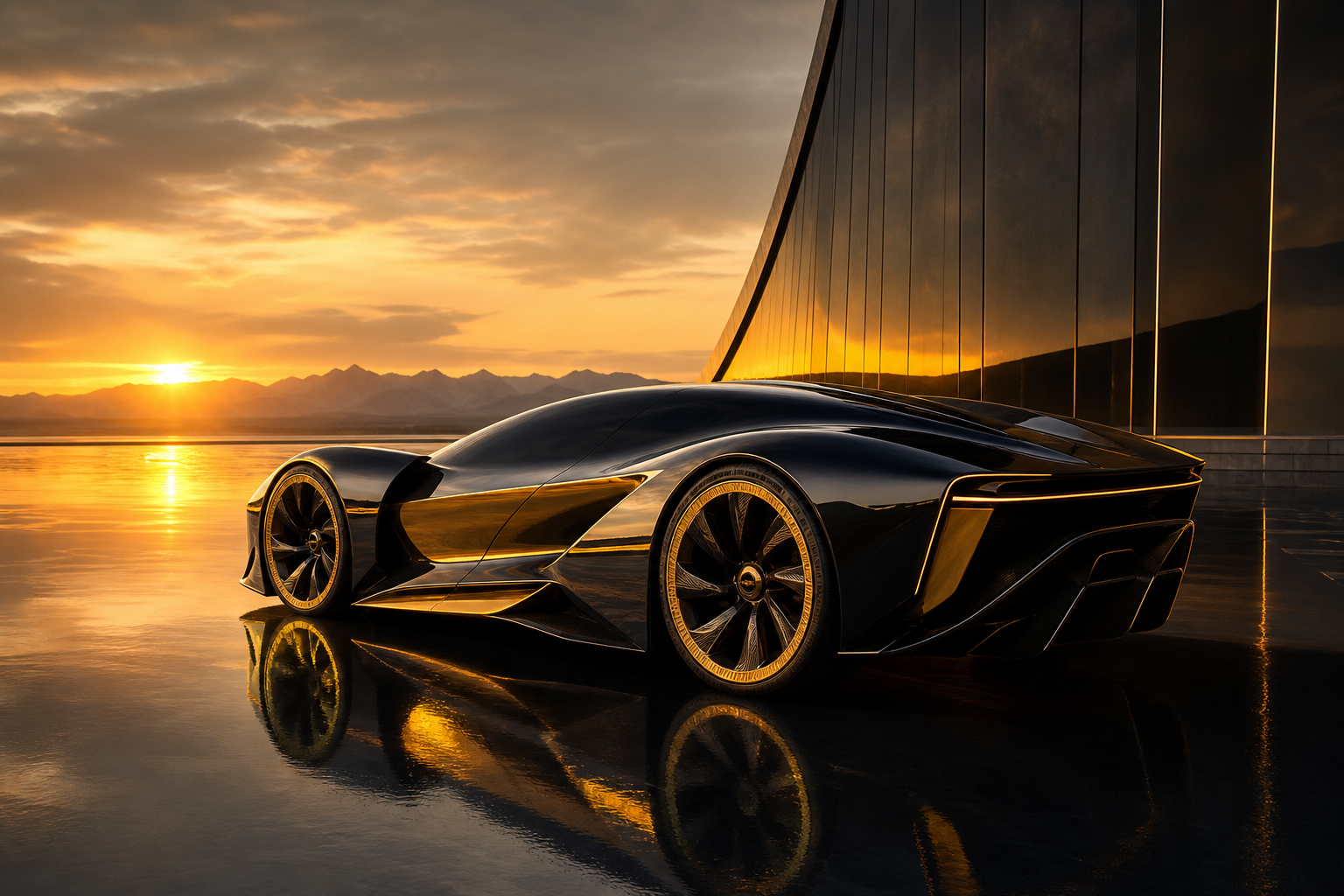 Futuristic Electric Hypercar Studio Shot Cars Wallpaper  5 4K