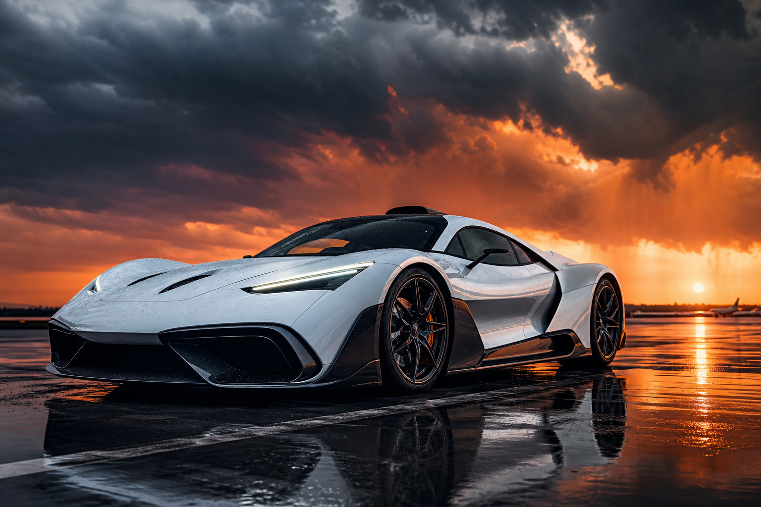 Futuristic Electric Hypercar Studio Shot Cars Wallpaper  5 4K