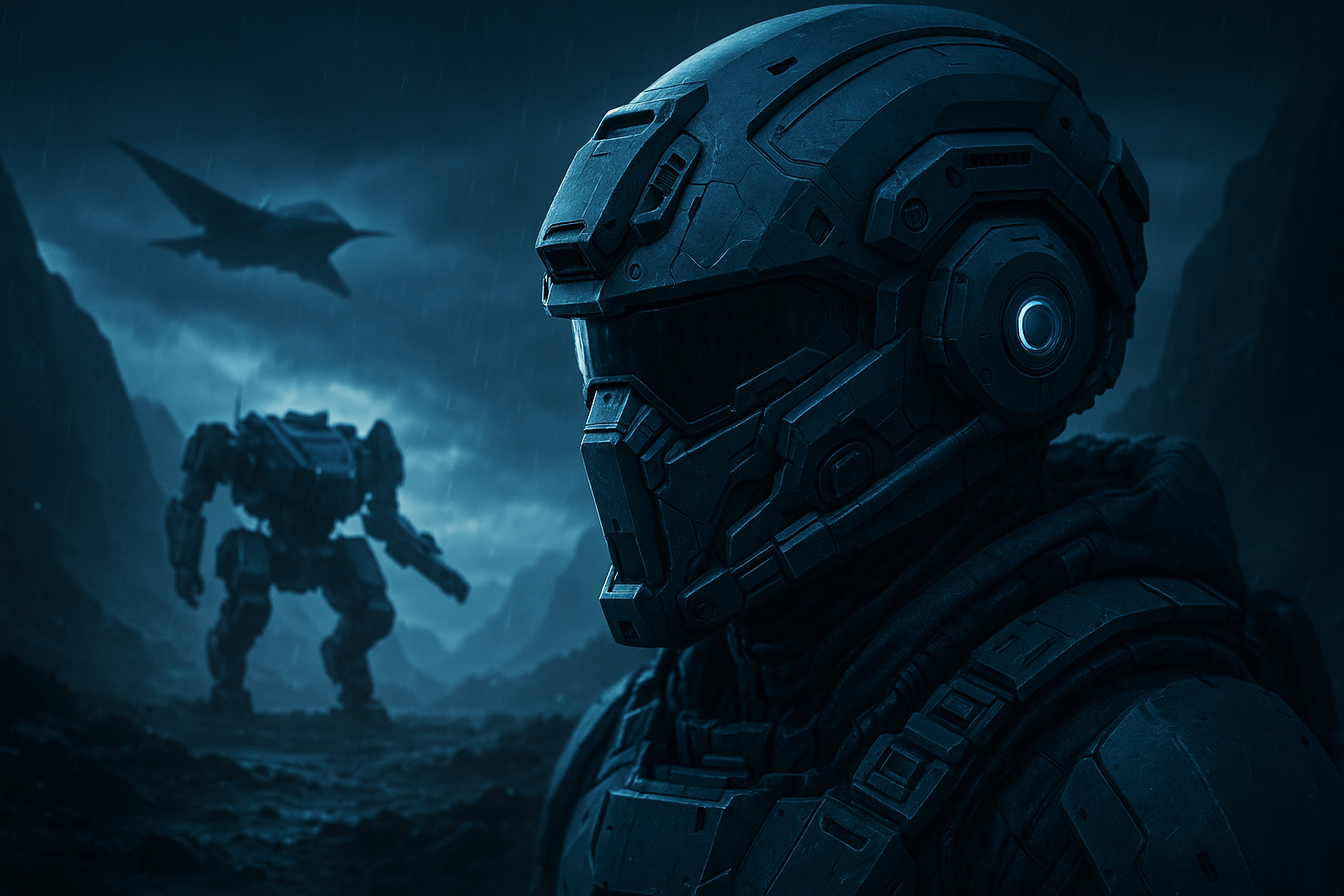 Futuristic Tactical Helmet Closeup Military Wallpaper 4 4K 4K Military Wallpaper
