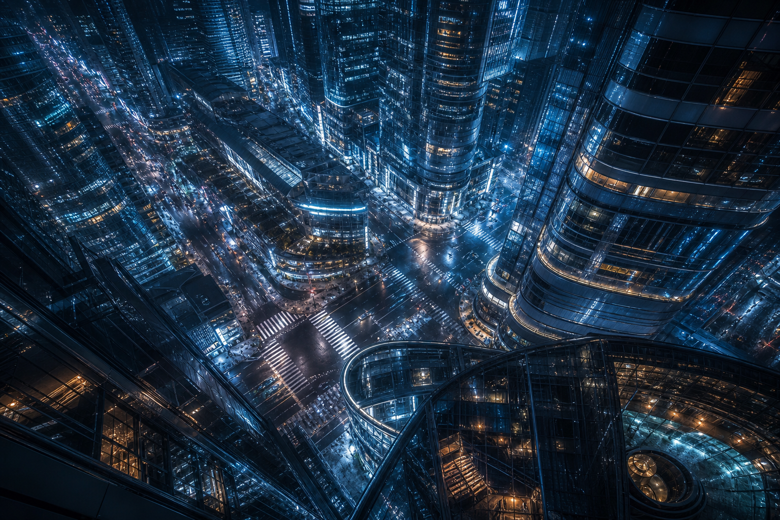 Futuristic Tokyo Street At Night Architecture Wallpaper  2 4K
