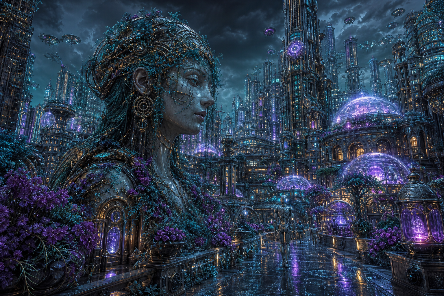 Futuristic Tokyo Street At Night Art Wallpaper  18 4K