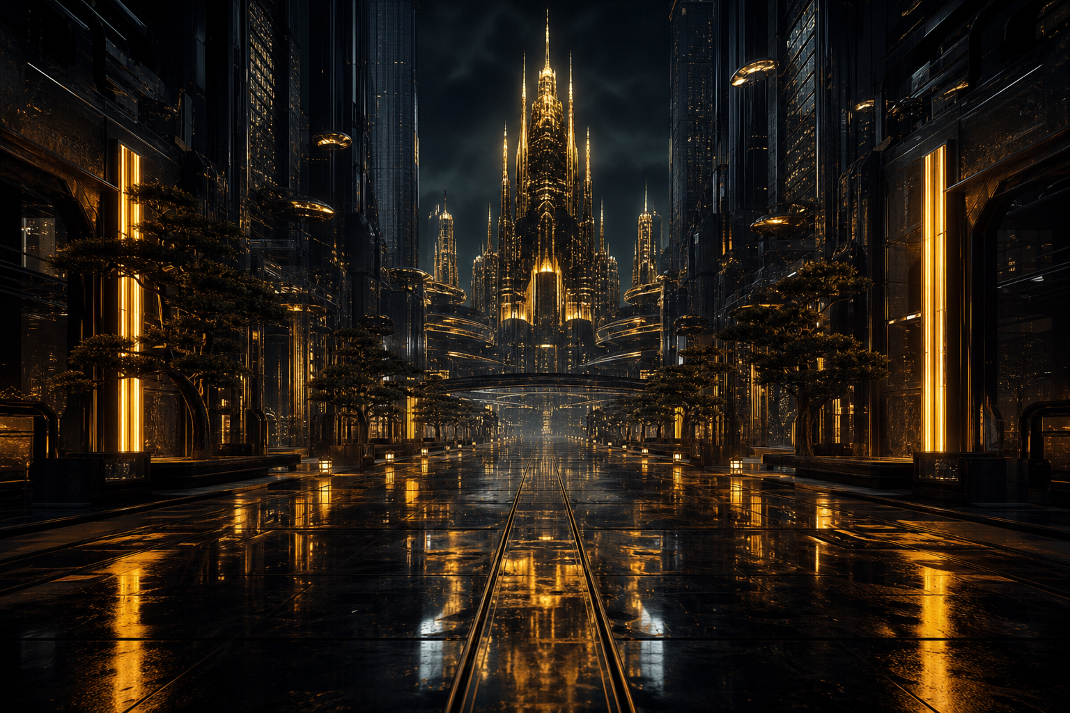 Futuristic Tokyo Street At Night Cyberpunk Wallpaper  2 4K