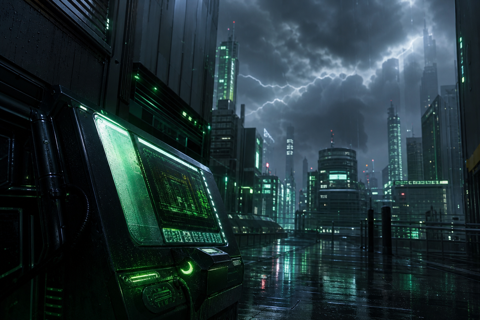 Futuristic Tokyo Street At Night Cyberpunk Wallpaper  2 4K