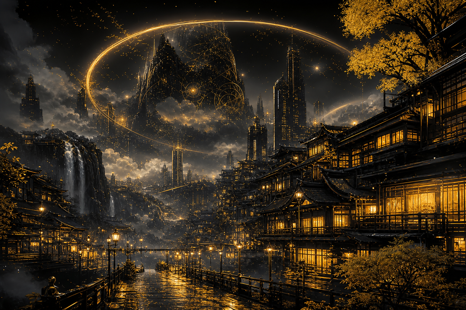 Futuristic Tokyo Street At Night Fantasy Wallpaper  2 4K