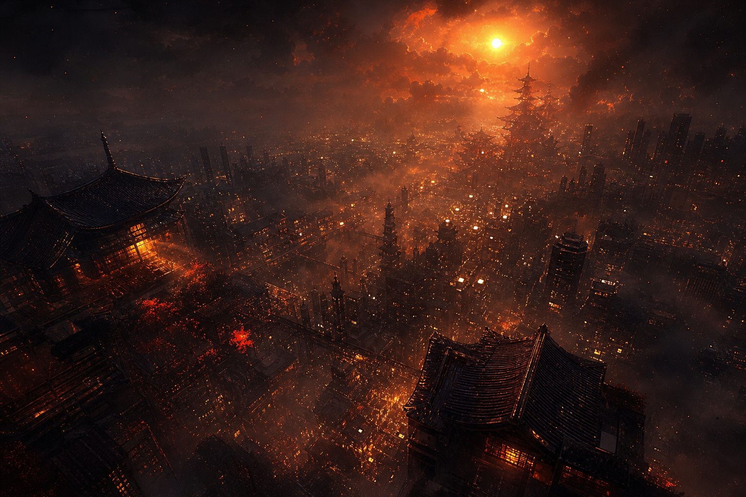 Futuristic Tokyo Street At Night Fantasy Wallpaper  2 4K