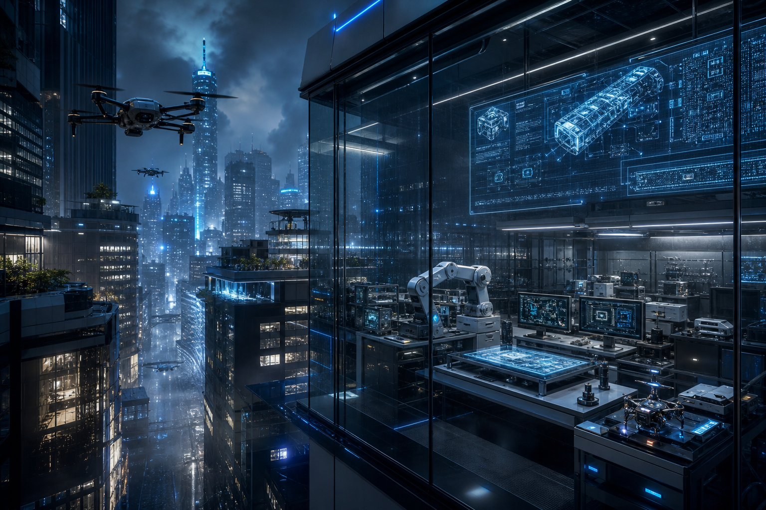 Futuristic Tokyo Street At Night Hamster Robotics Wallpaper 2 4K 11 4K Hamster Robotics Wallpaper