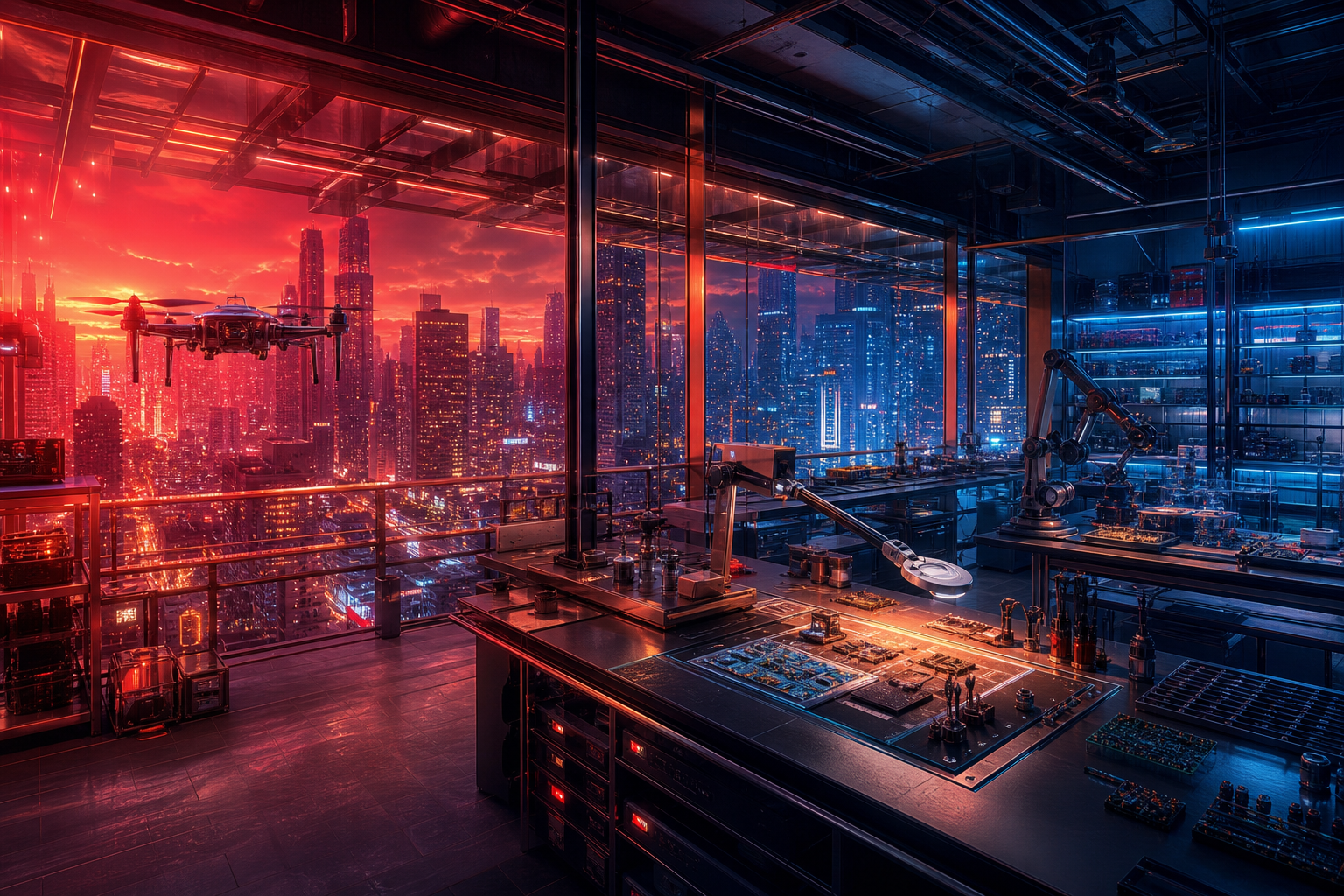 Futuristic Tokyo Street At Night Hamster-Robotics Wallpaper  2 4K
