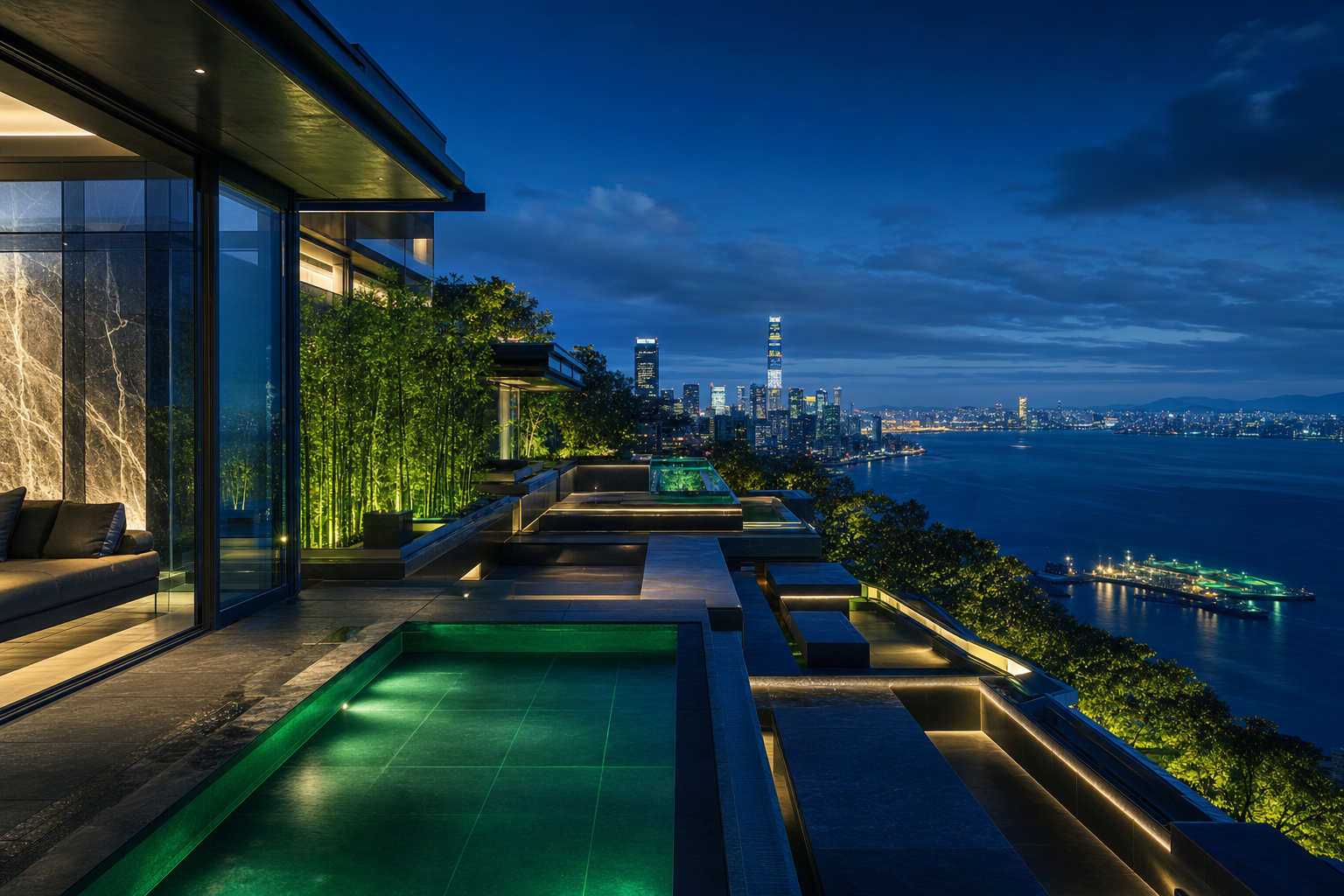 Futuristic Tokyo Street At Night Luxury-Villas Wallpaper  2 4K