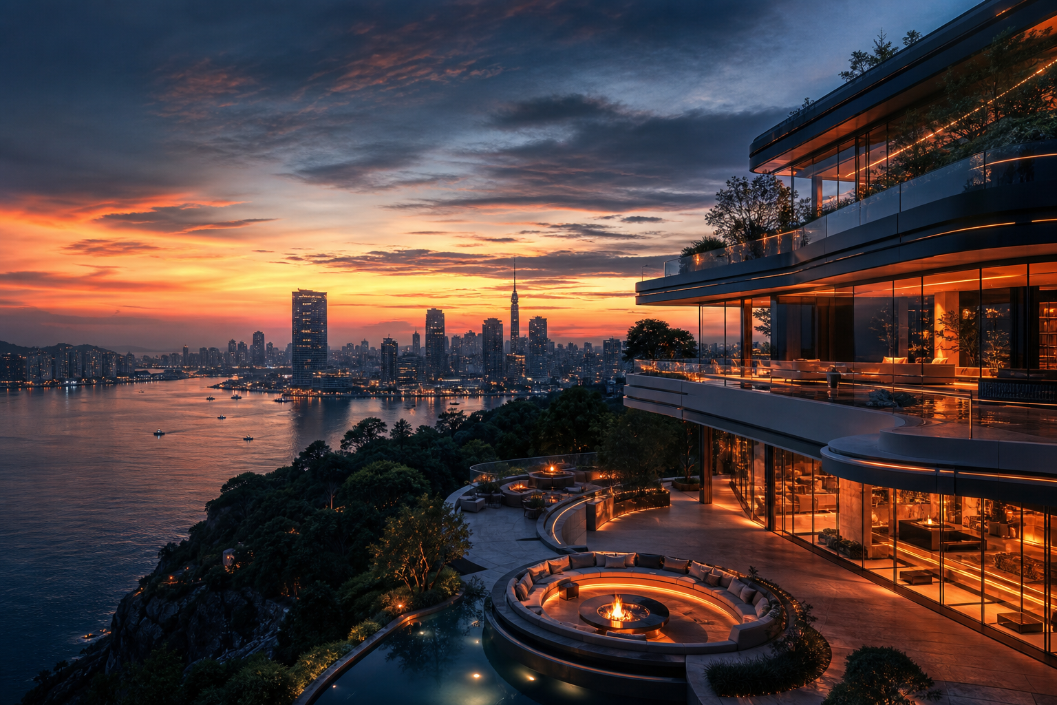 Futuristic Tokyo Street At Night Luxury-Villas Wallpaper  2 4K