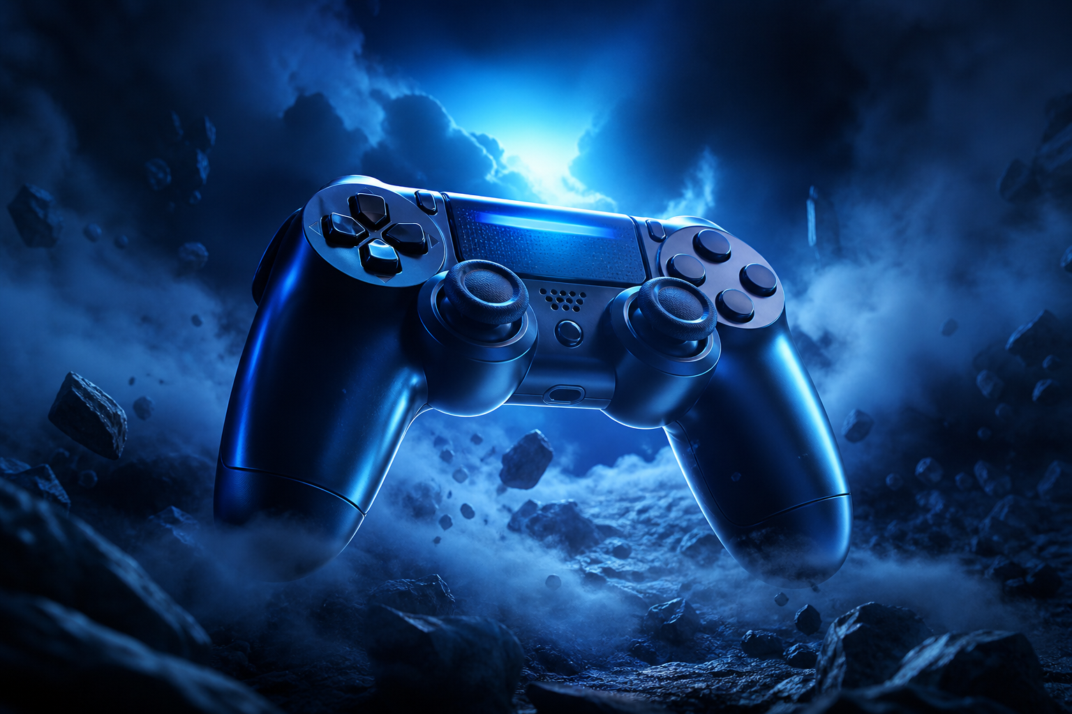Gaming Controller On Dark Neon Background Gaming Wallpaper  10 4K