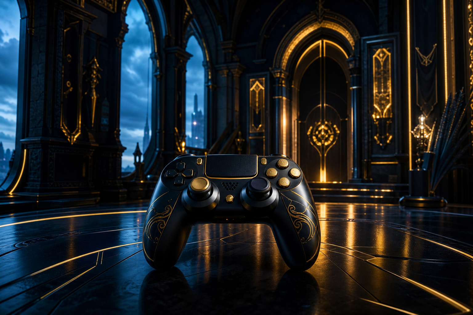 Gaming Controller On Dark Neon Background Gaming Wallpaper  10 4K