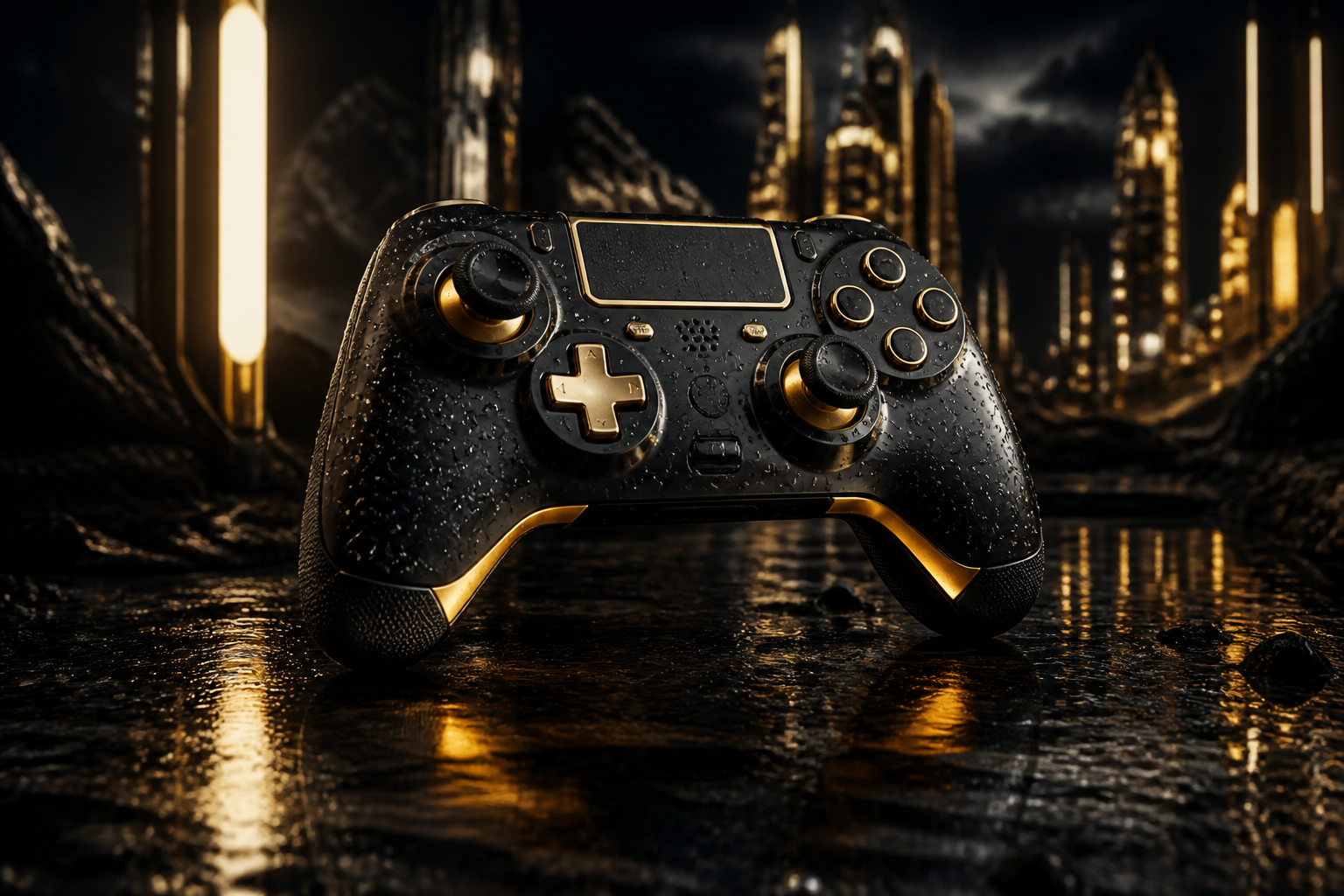 Gaming Controller On Dark Neon Background Gaming Wallpaper  20 4K