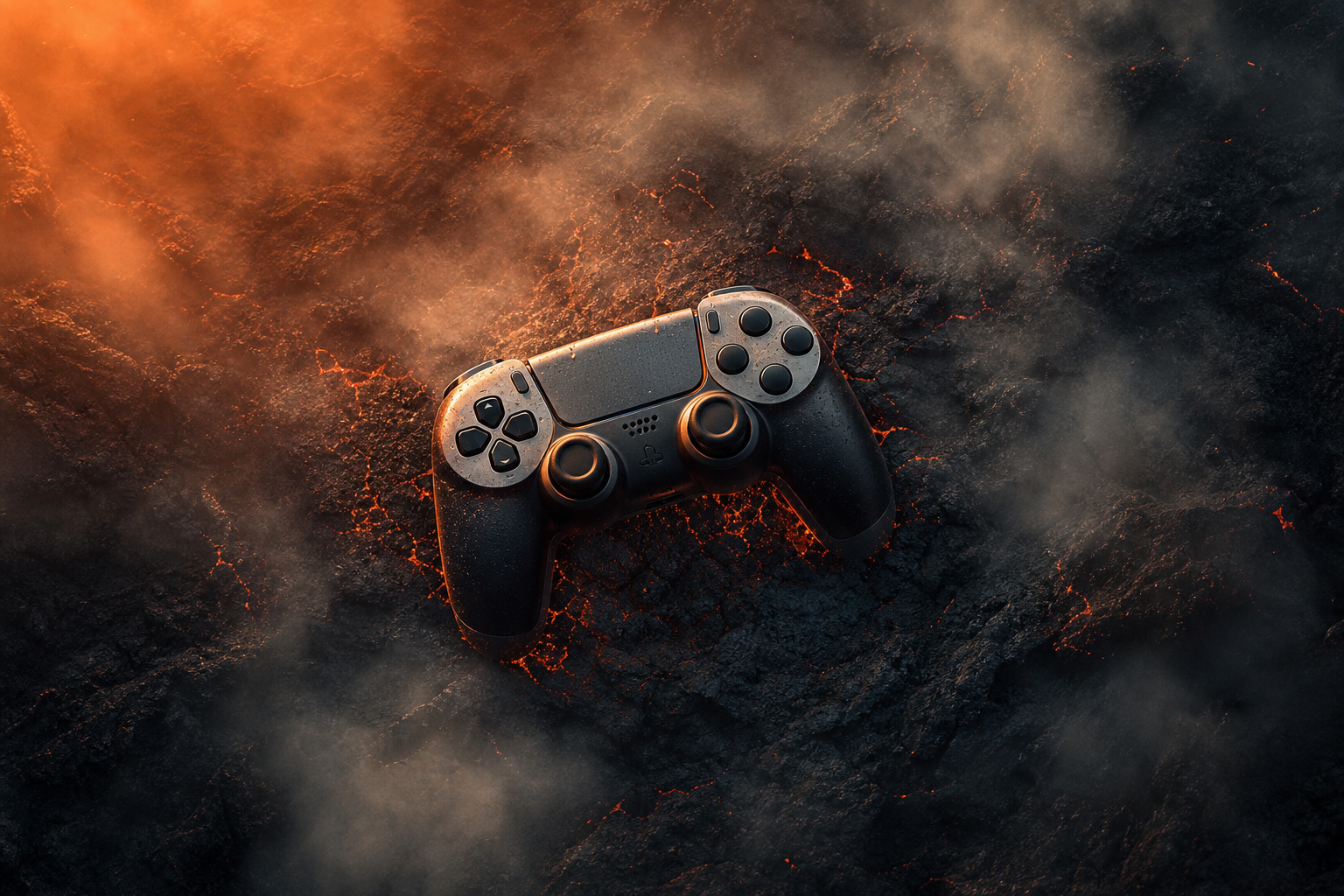 Gaming Controller On Dark Neon Background Gaming Wallpaper  20 4K