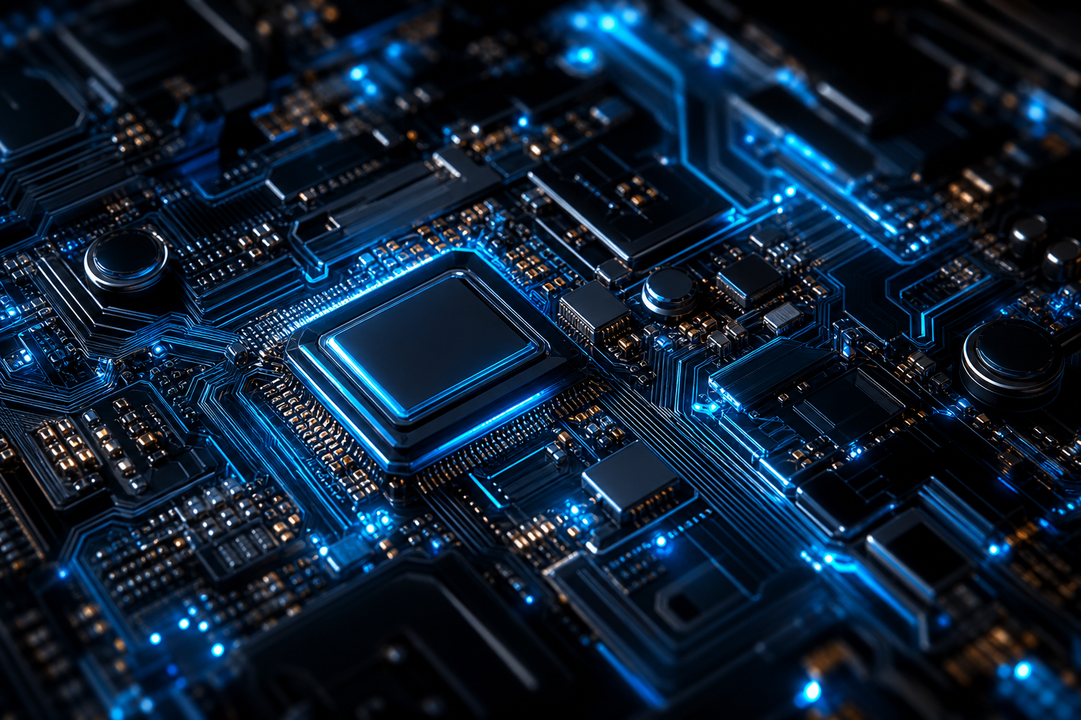 High Tech Motherboard Abstract Closeup Electronics Wallpaper  5 4K
