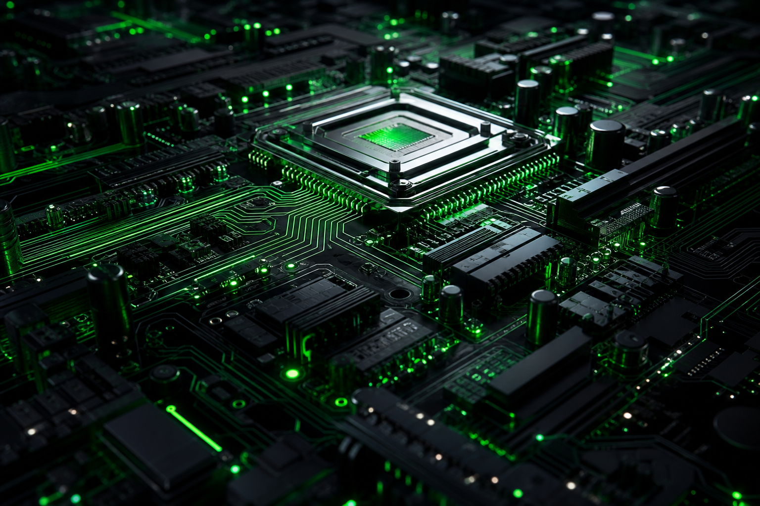 High Tech Motherboard Abstract Closeup Electronics Wallpaper  5 4K