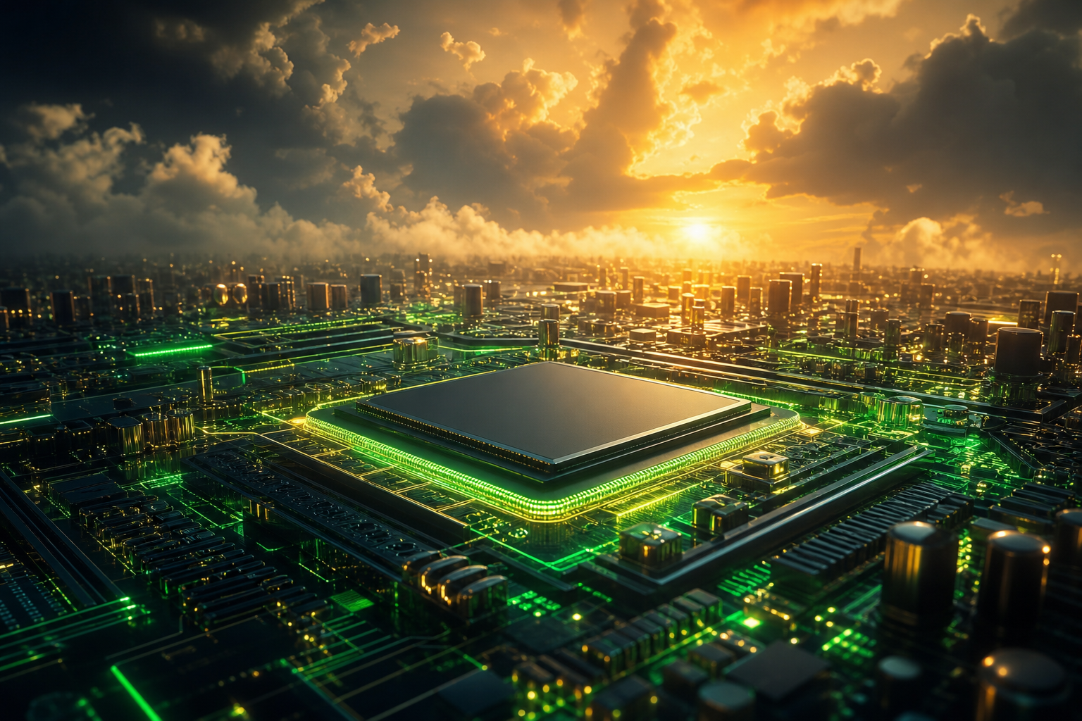 High Tech Motherboard Abstract Closeup Electronics Wallpaper  5 4K