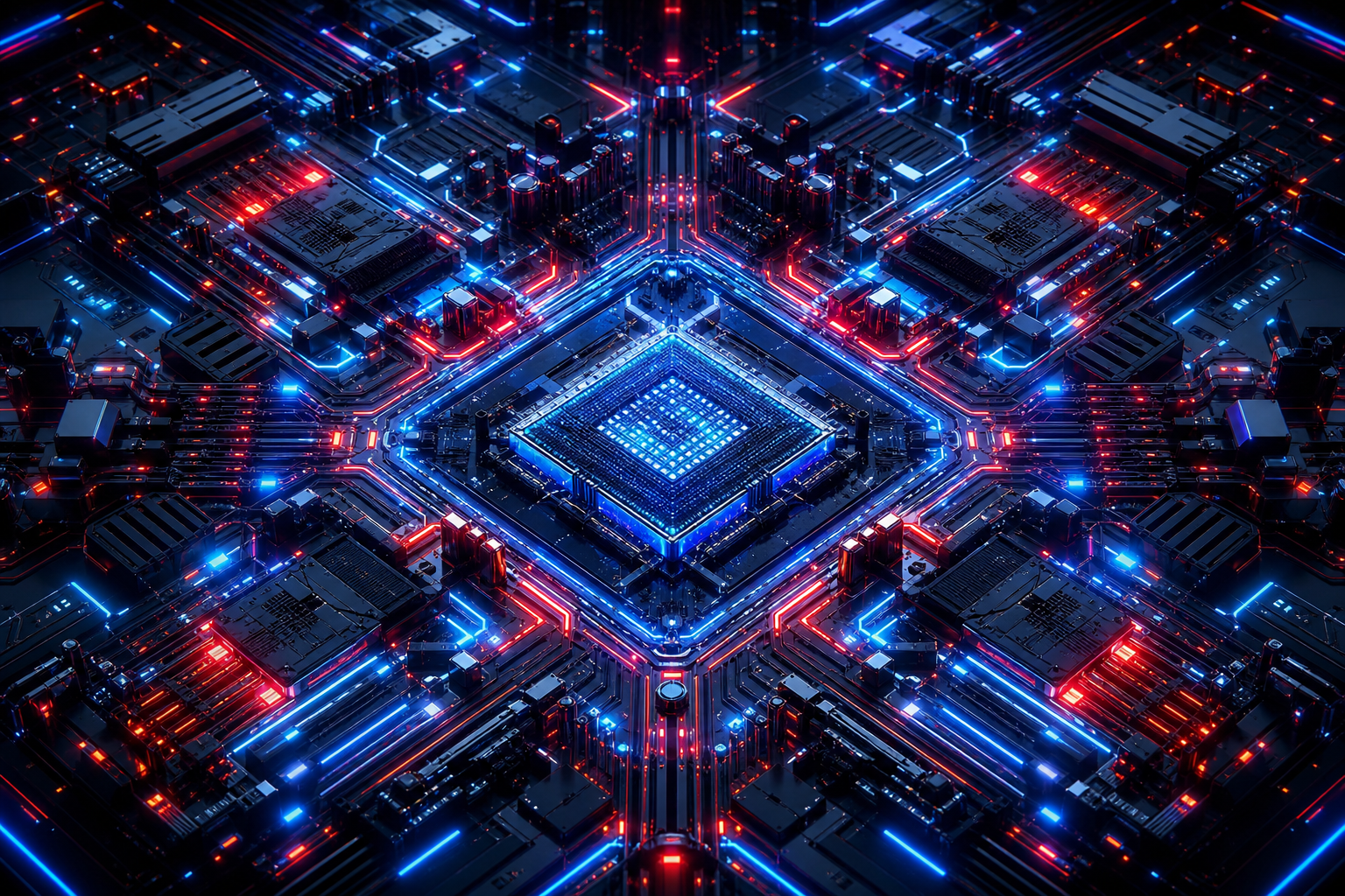 High Tech Motherboard Abstract Closeup Electronics Wallpaper  5 4K