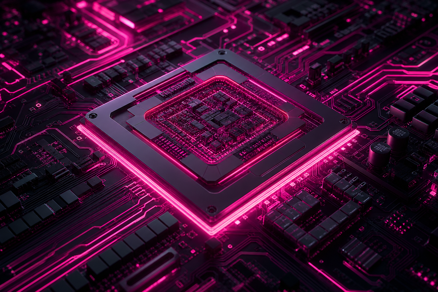 High Tech Motherboard Abstract Closeup Electronics Wallpaper  5 4K
