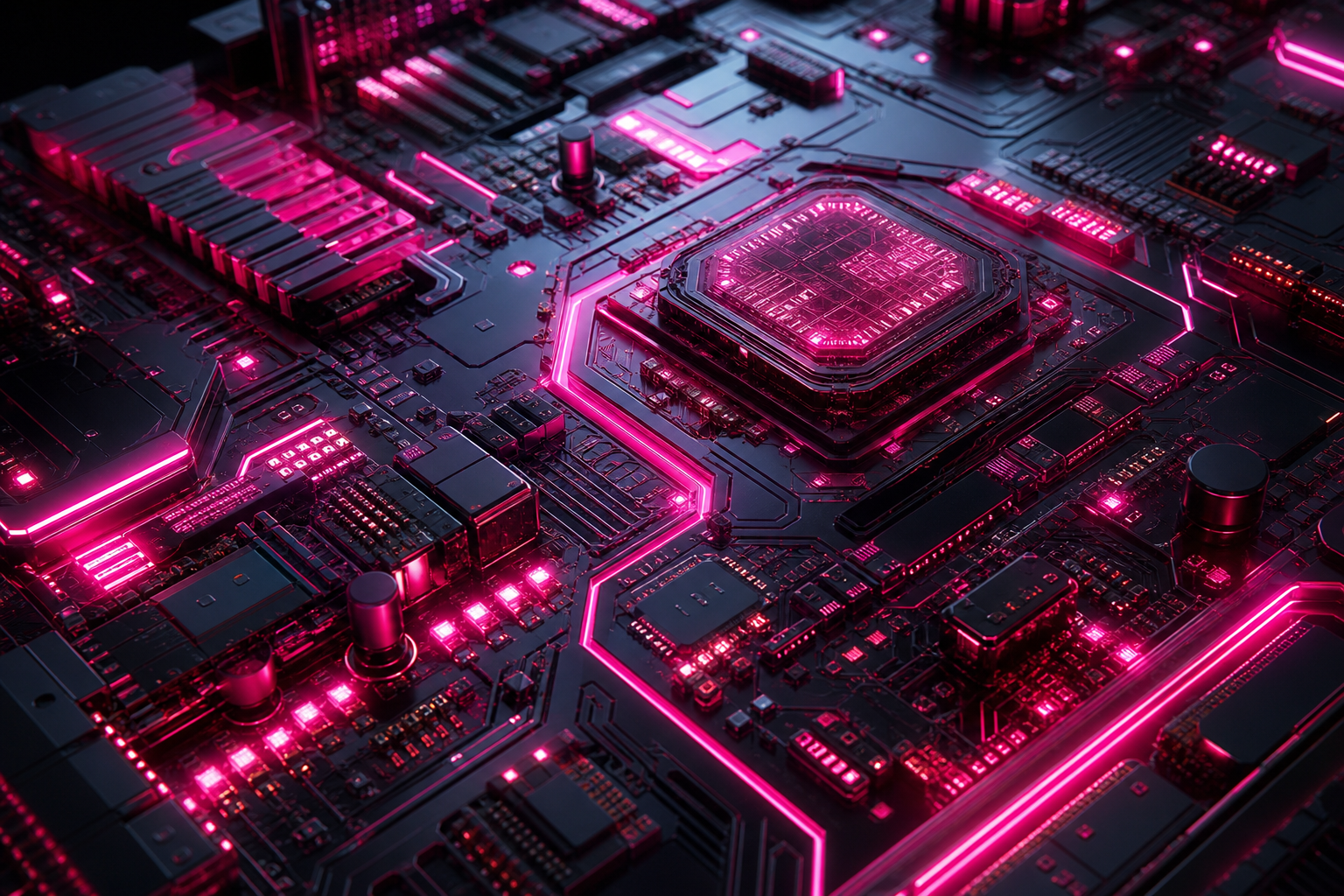 High Tech Motherboard Abstract Closeup Electronics Wallpaper  5 4K