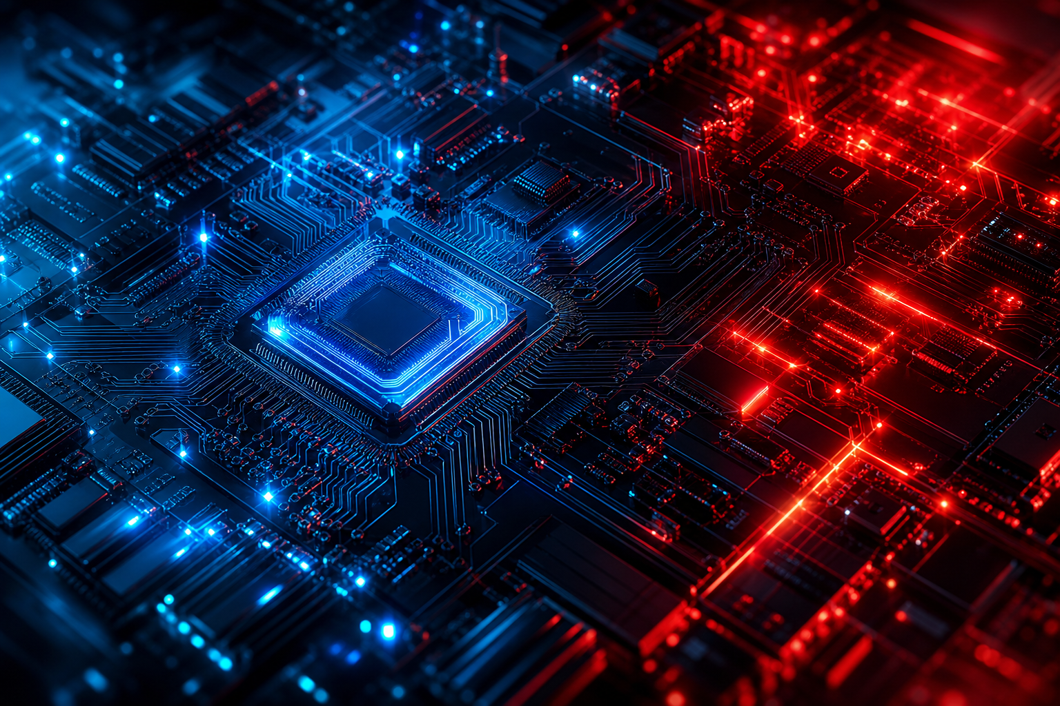 High Tech Motherboard Abstract Closeup Electronics Wallpaper  5 4K