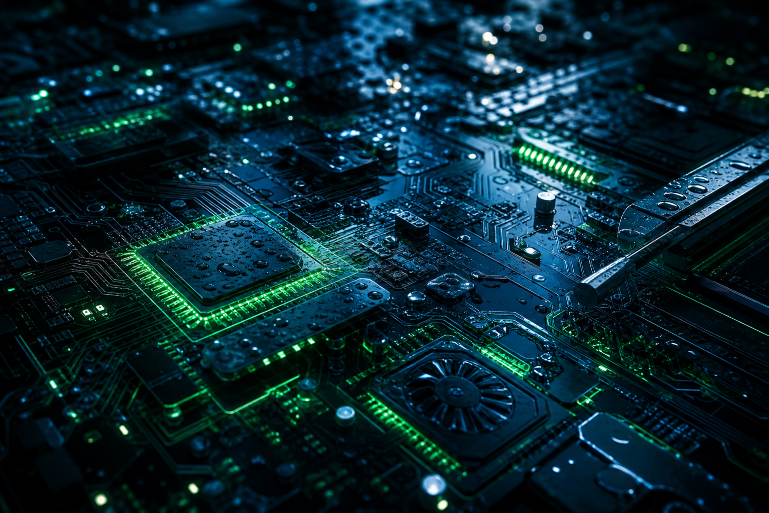 High Tech Motherboard Abstract Closeup Electronics Wallpaper  5 4K