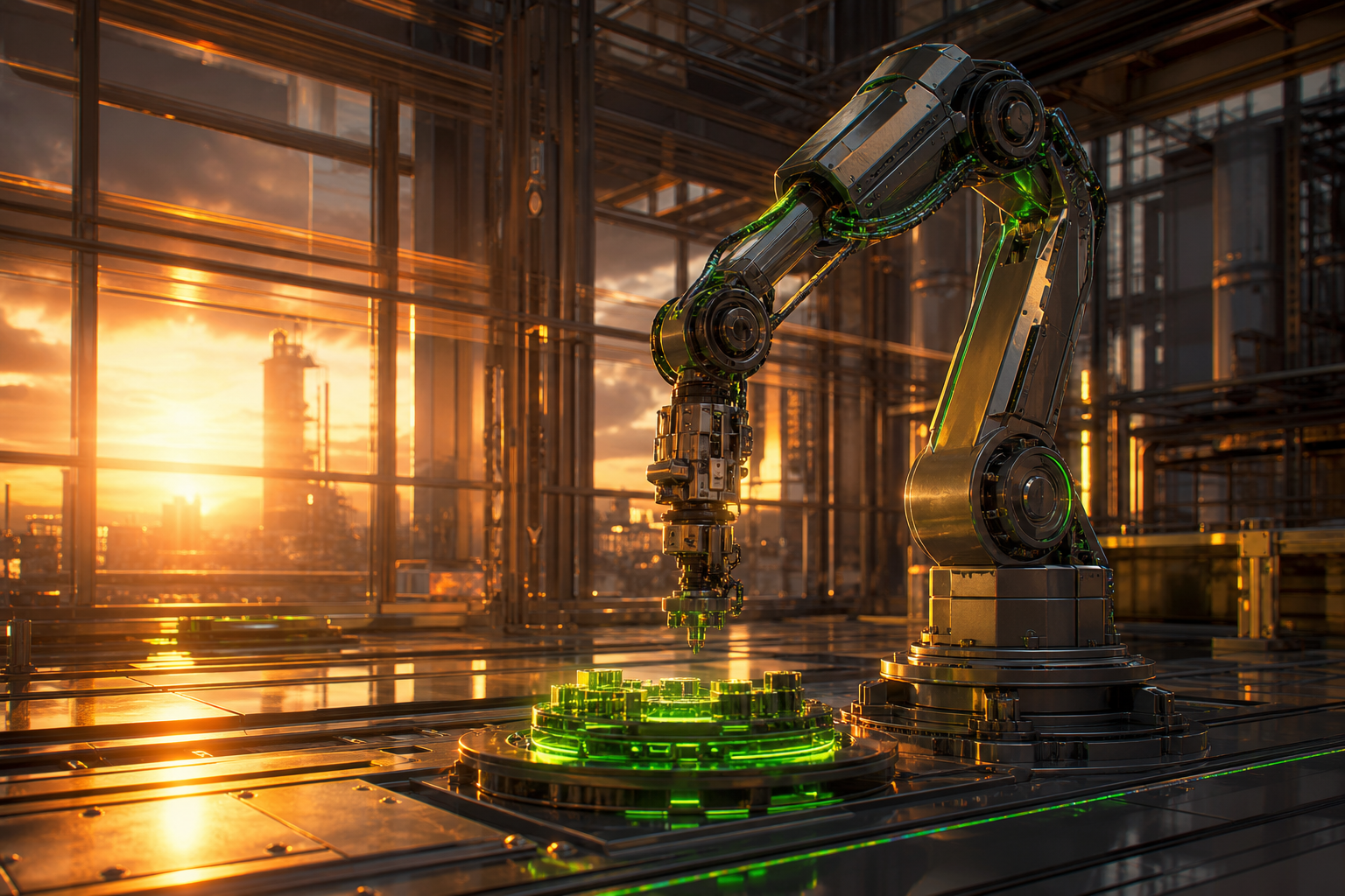 Industrial Robot Arm In Smart Factory Robots Wallpaper 4 4K 11 4K Robots Wallpaper