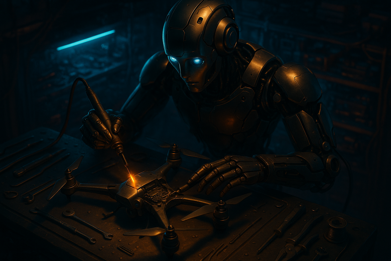 Industrial Robot Arm In Smart Factory Robots Wallpaper 4 4K 4K Robots Wallpaper