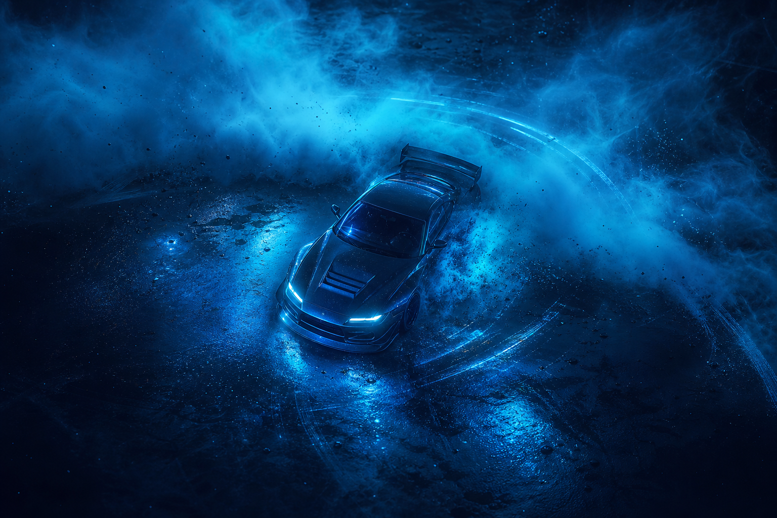 Jdm Drift Car Neon Smoke Cars Wallpaper  7 4K
