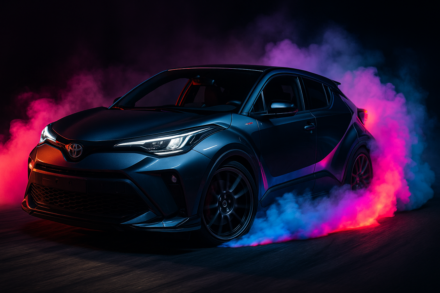 Jdm Drift Car Neon Smoke Cars Wallpaper 7 4K 4K Cars Wallpaper