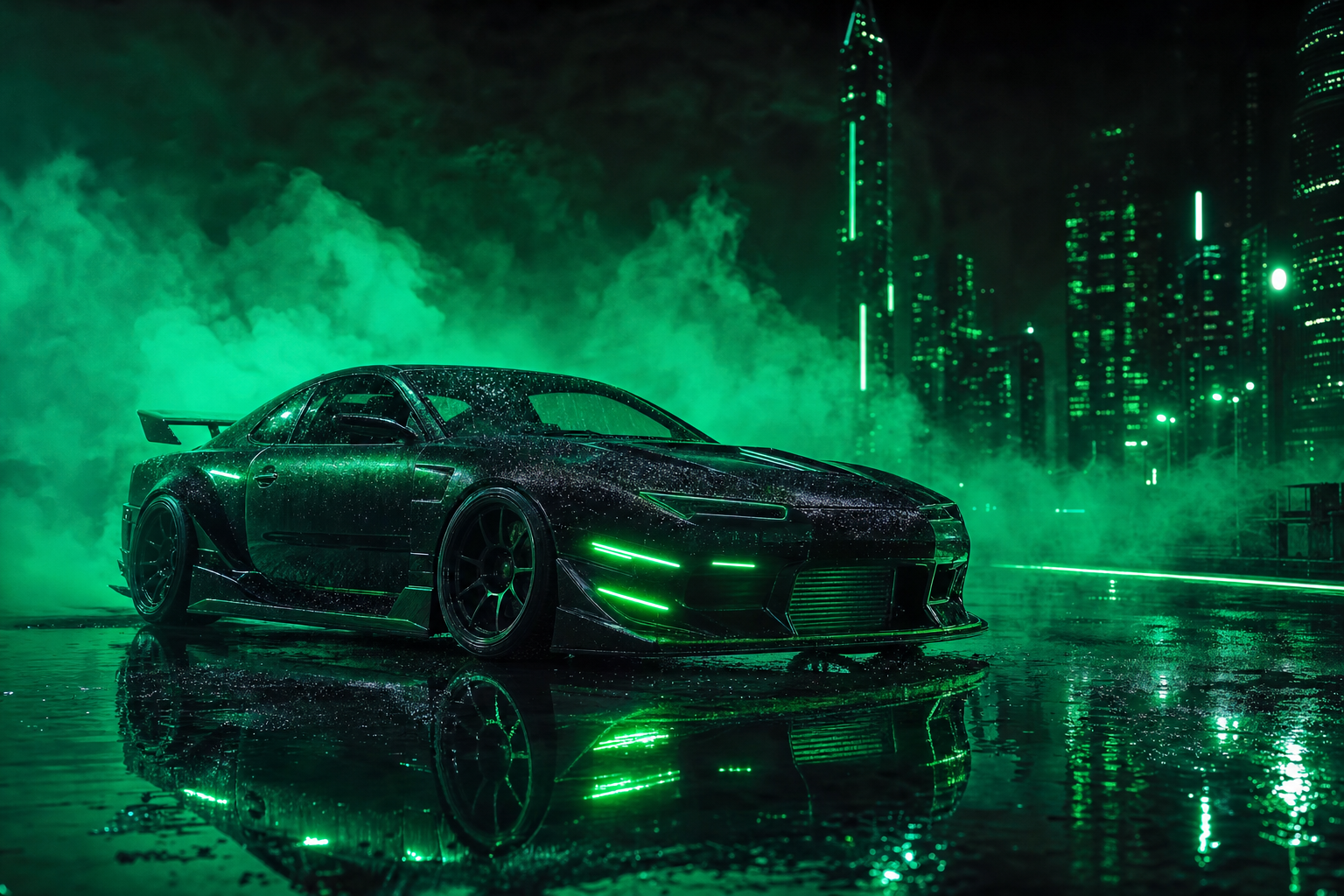 Jdm Drift Car Neon Smoke Cars Wallpaper 7 4K 15 4K Cars Wallpaper