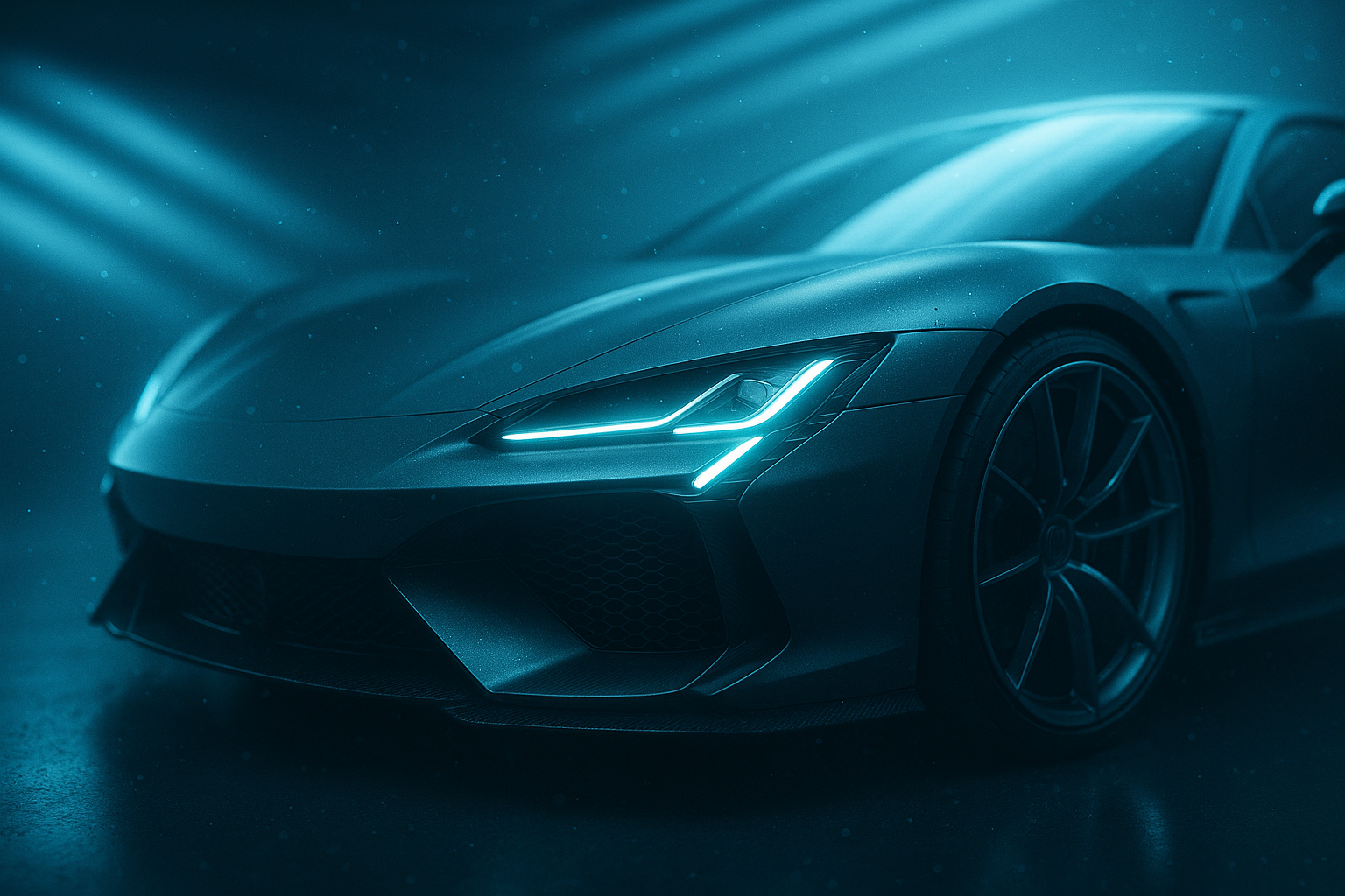 Luxury Supercar In Cyberpunk Garage Cars Wallpaper 3 4K 4K Cars Wallpaper