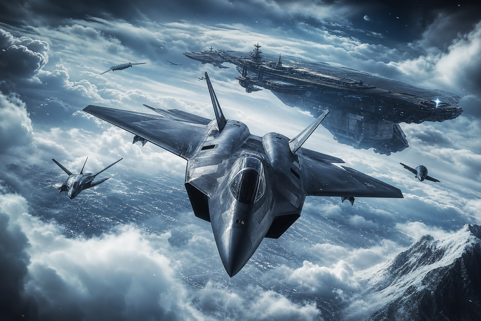 Military Aircraft Above Clouds Military Wallpaper  5 4K