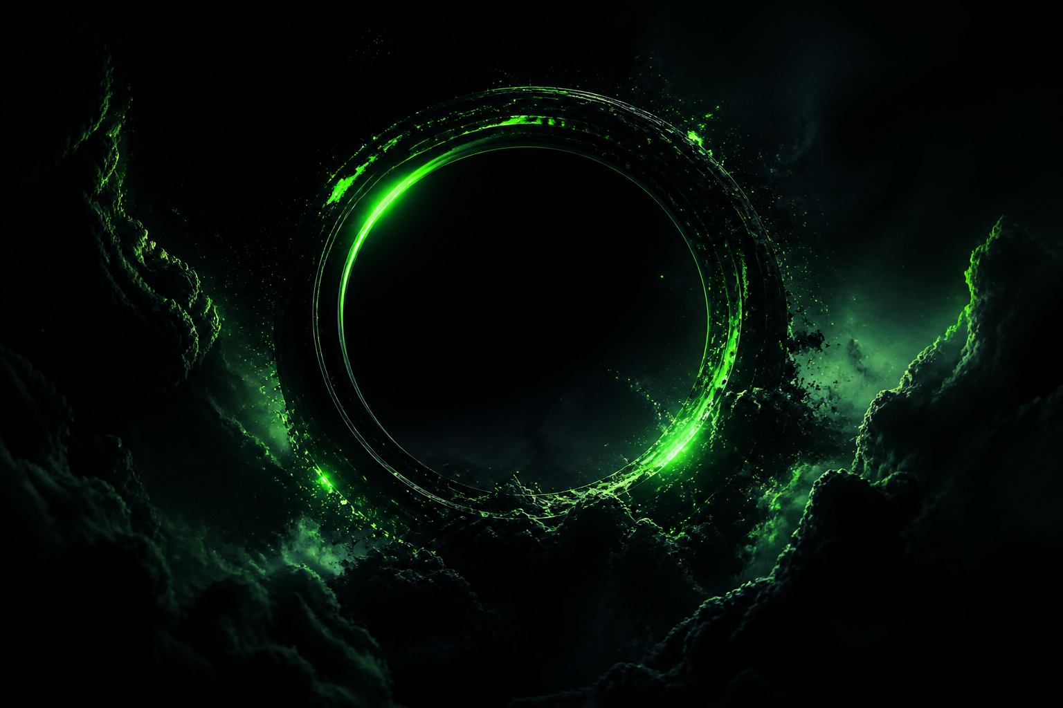 Minimal Dark Neon Ring Amoled Wallpaper 10 4K 14 4K Amoled Wallpaper