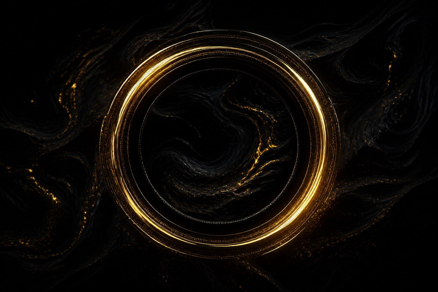 Minimal Dark Neon Ring Amoled Wallpaper  10 4K
