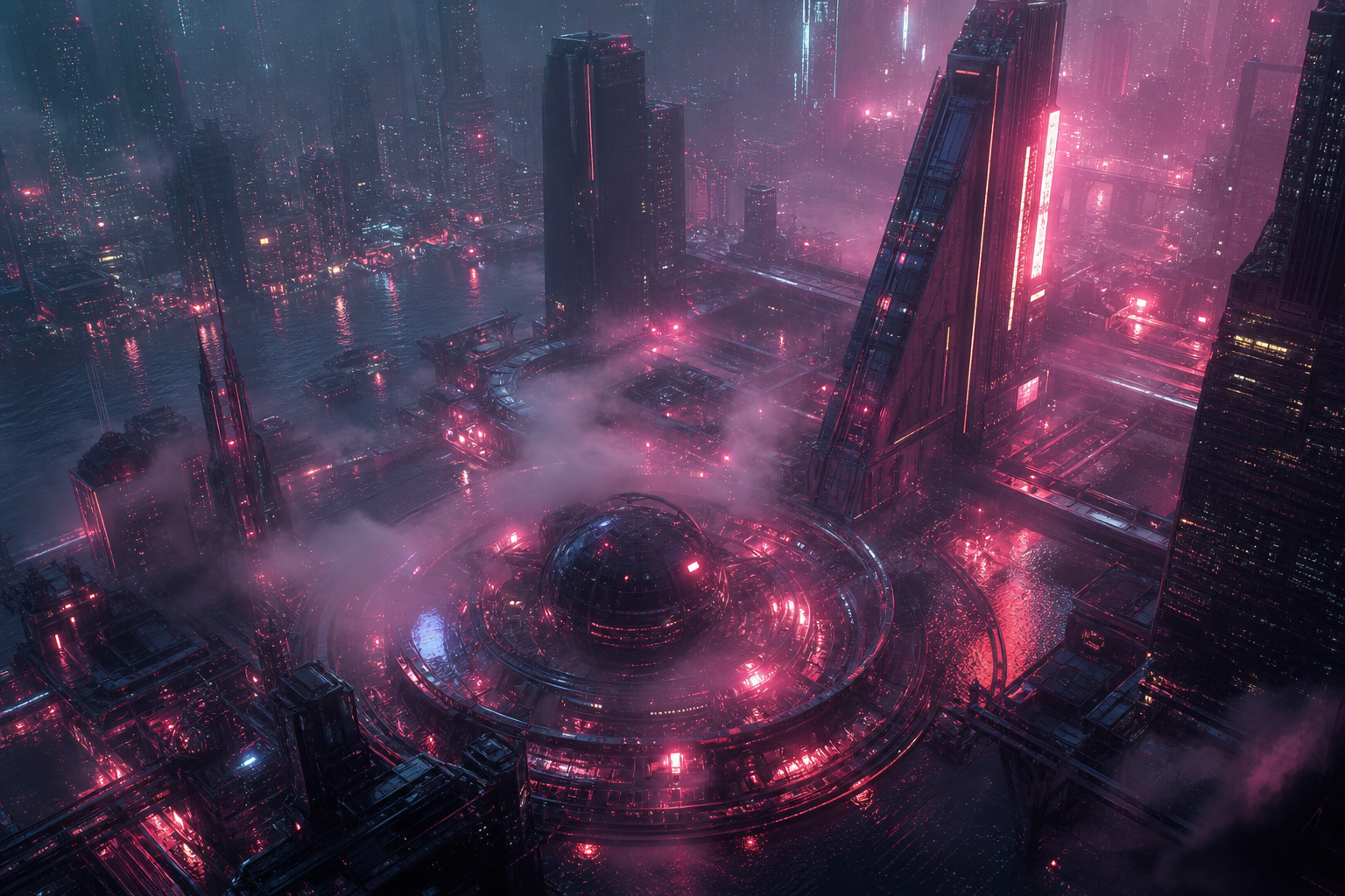 Neon Cyberpunk City In Rain Cyberpunk Wallpaper  1 4K