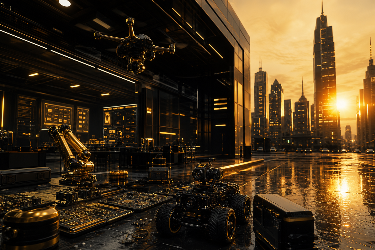 Neon Cyberpunk City In Rain Hamster-Robotics Wallpaper  1 4K