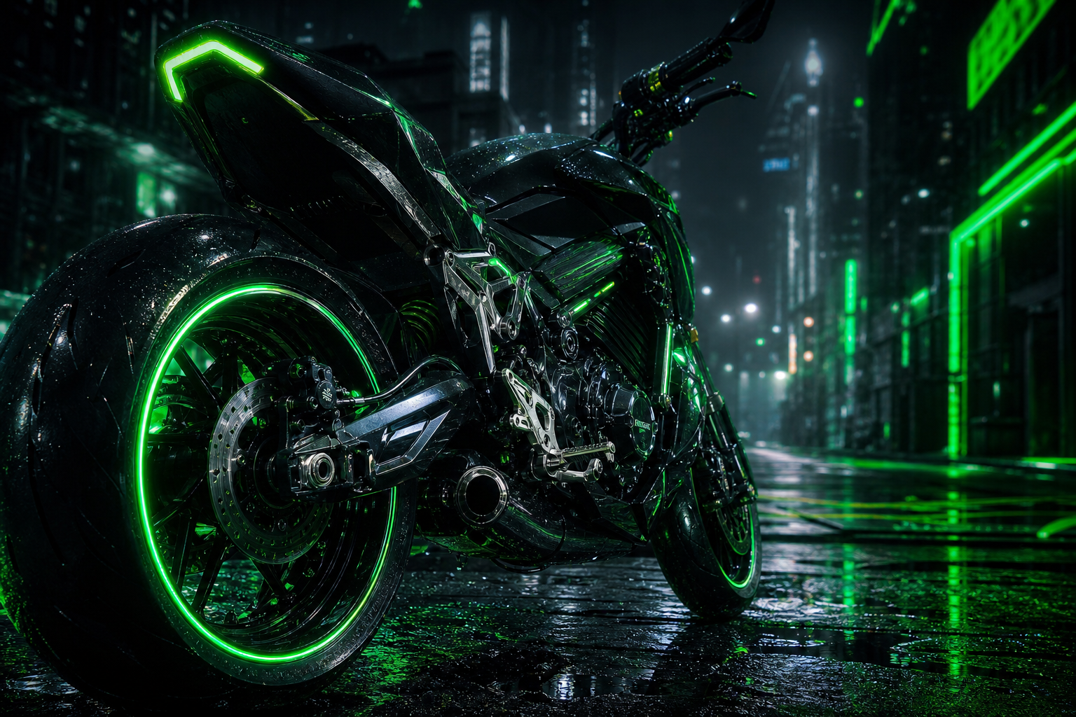 Neon Motorcycle In Cyberpunk City Cyberpunk Wallpaper 7 4K 11 4K Cyberpunk Wallpaper
