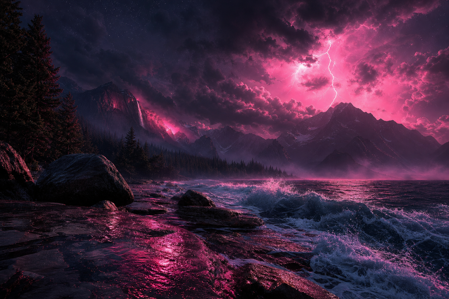 Ocean Waves Storm Nature Wallpaper  8 4K