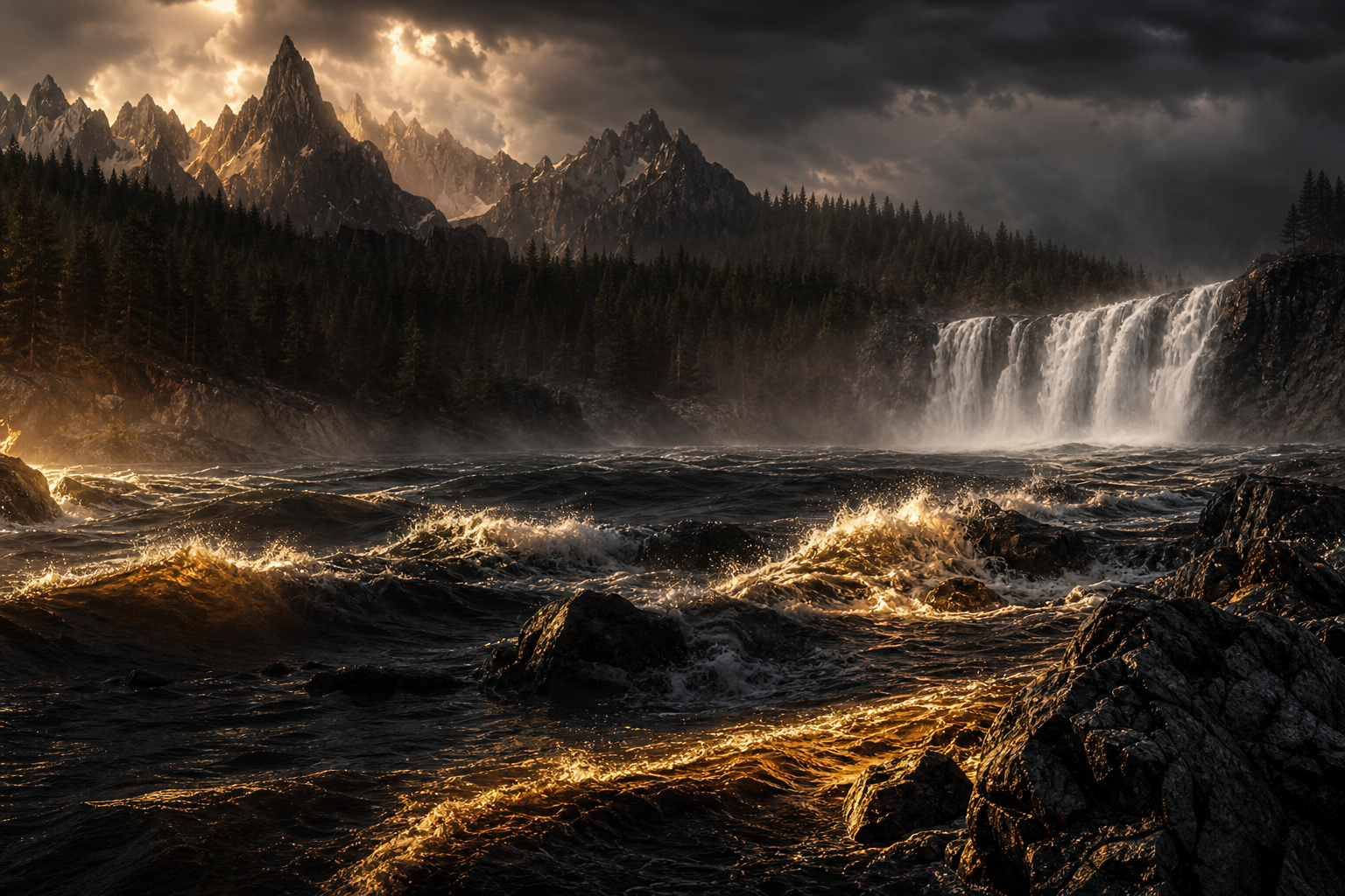 Ocean Waves Storm Nature Wallpaper  8 4K