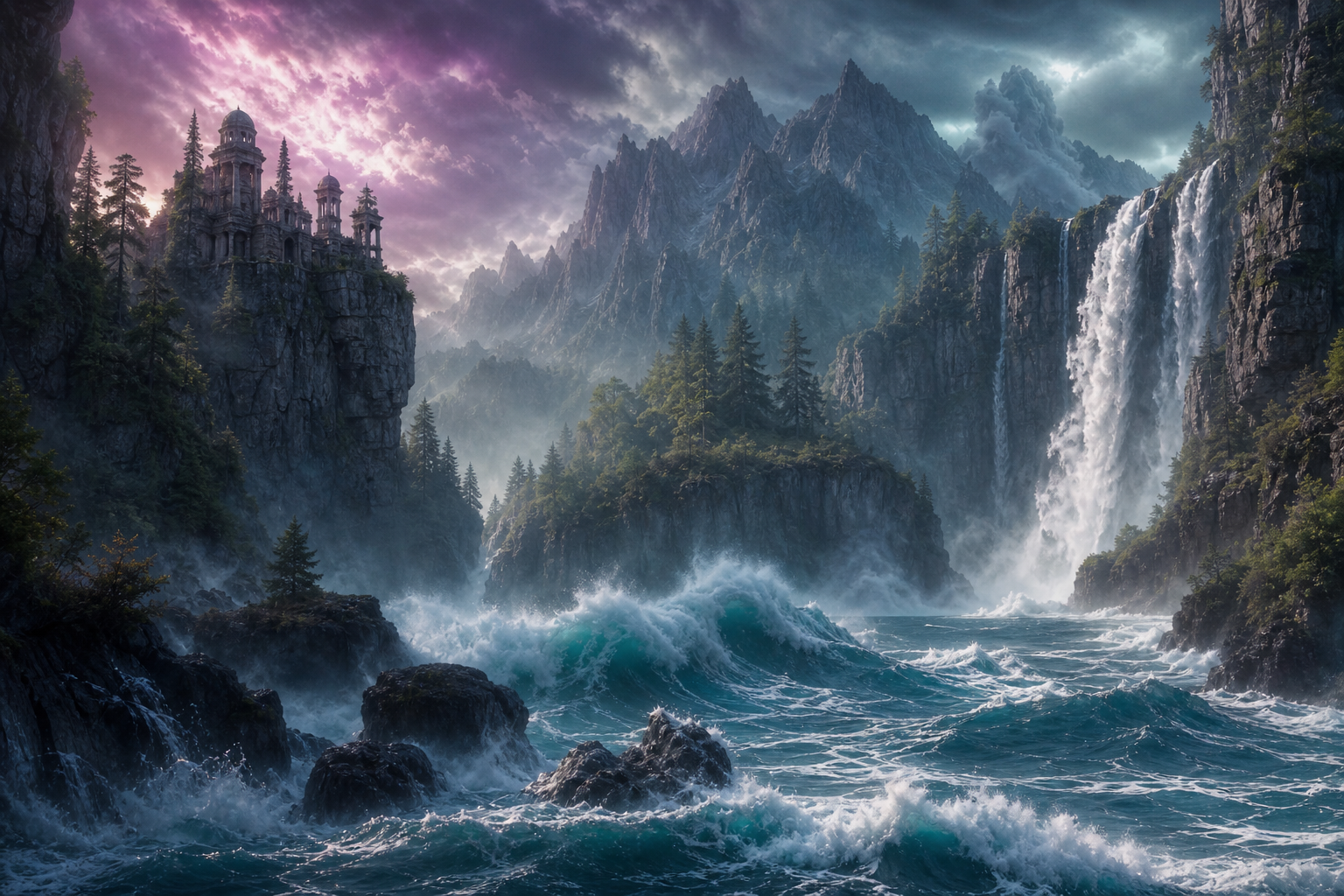 Ocean Waves Storm Nature Wallpaper  8 4K