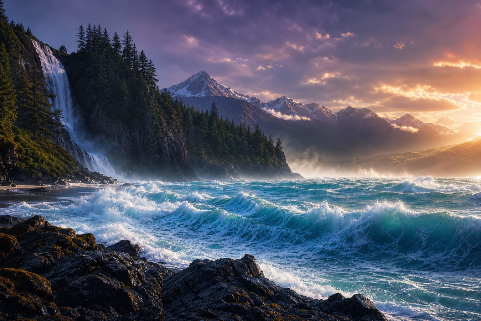 Ocean Waves Storm Nature Wallpaper  8 4K