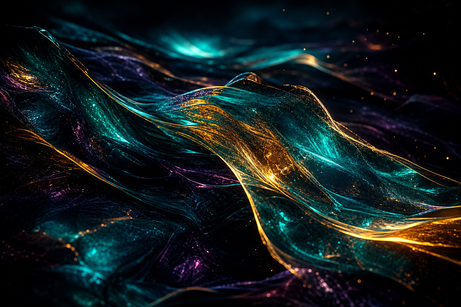 Oled Colorful Glowing Waves Amoled Wallpaper  4 4K