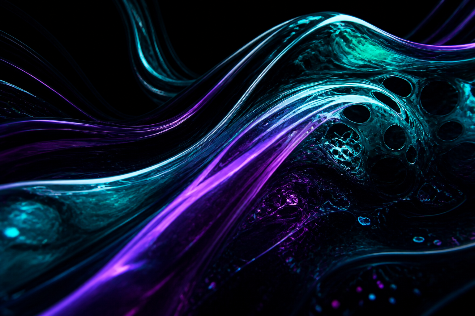 Oled Colorful Glowing Waves Amoled Wallpaper 4 4K 15 4K Amoled Wallpaper