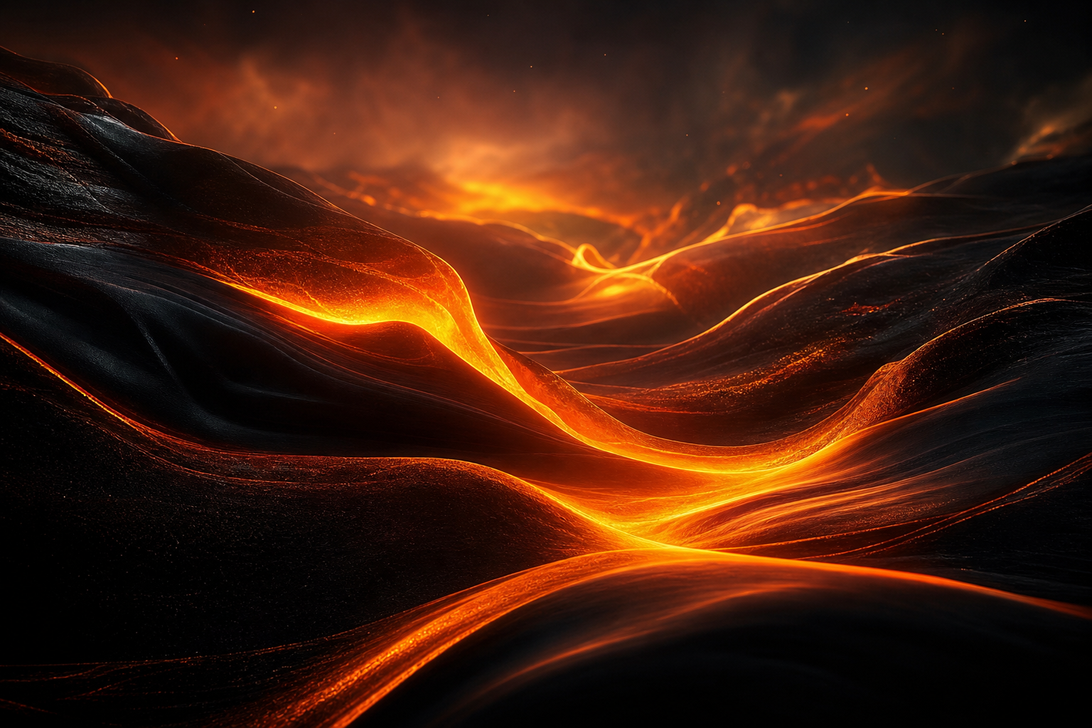 Oled Colorful Glowing Waves Amoled Wallpaper  4 4K